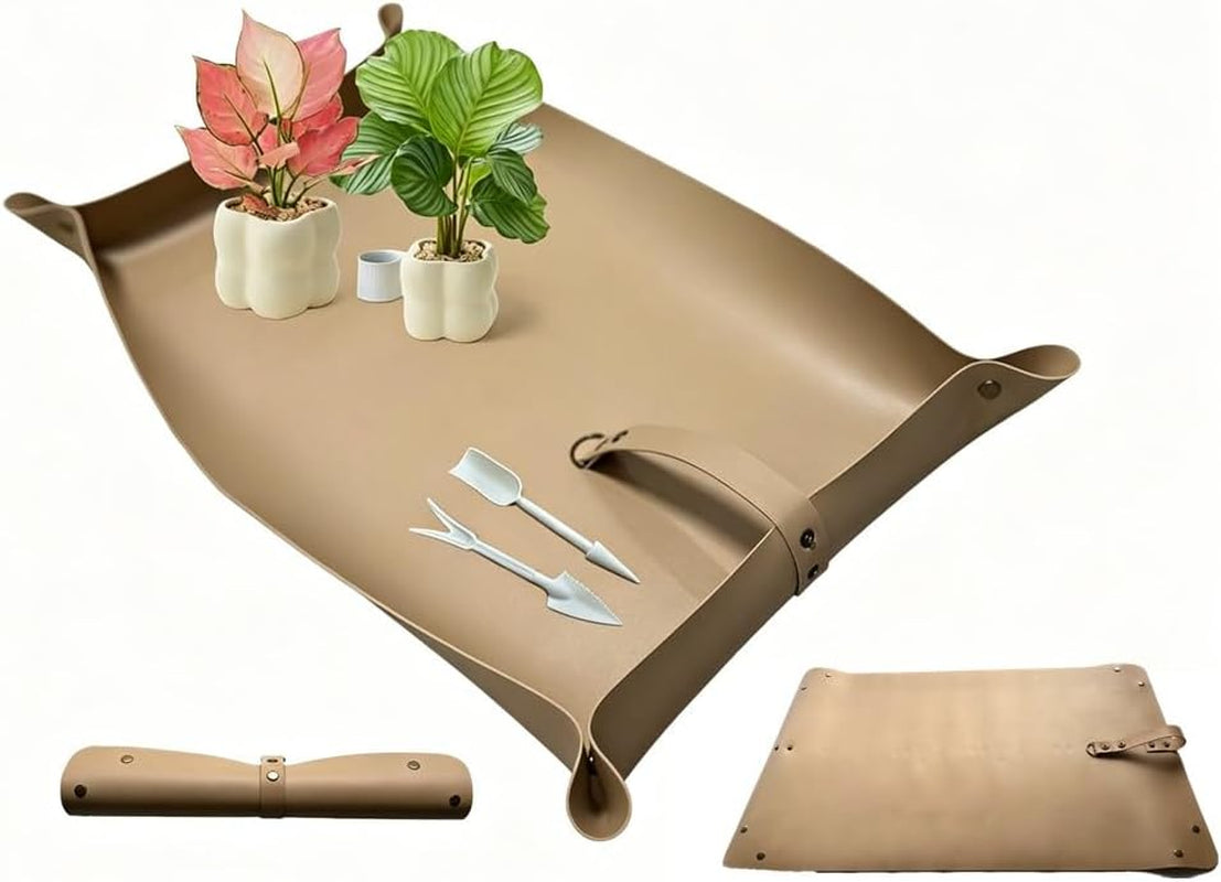 Waterproof Plant Repotting Mat with Bonus Gardening Tools