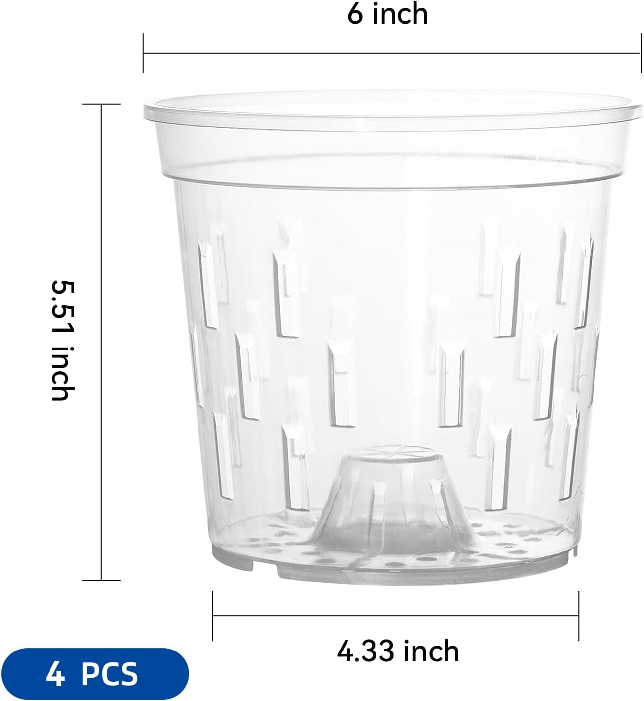 6 In Orchid Pot – 4 Pack
