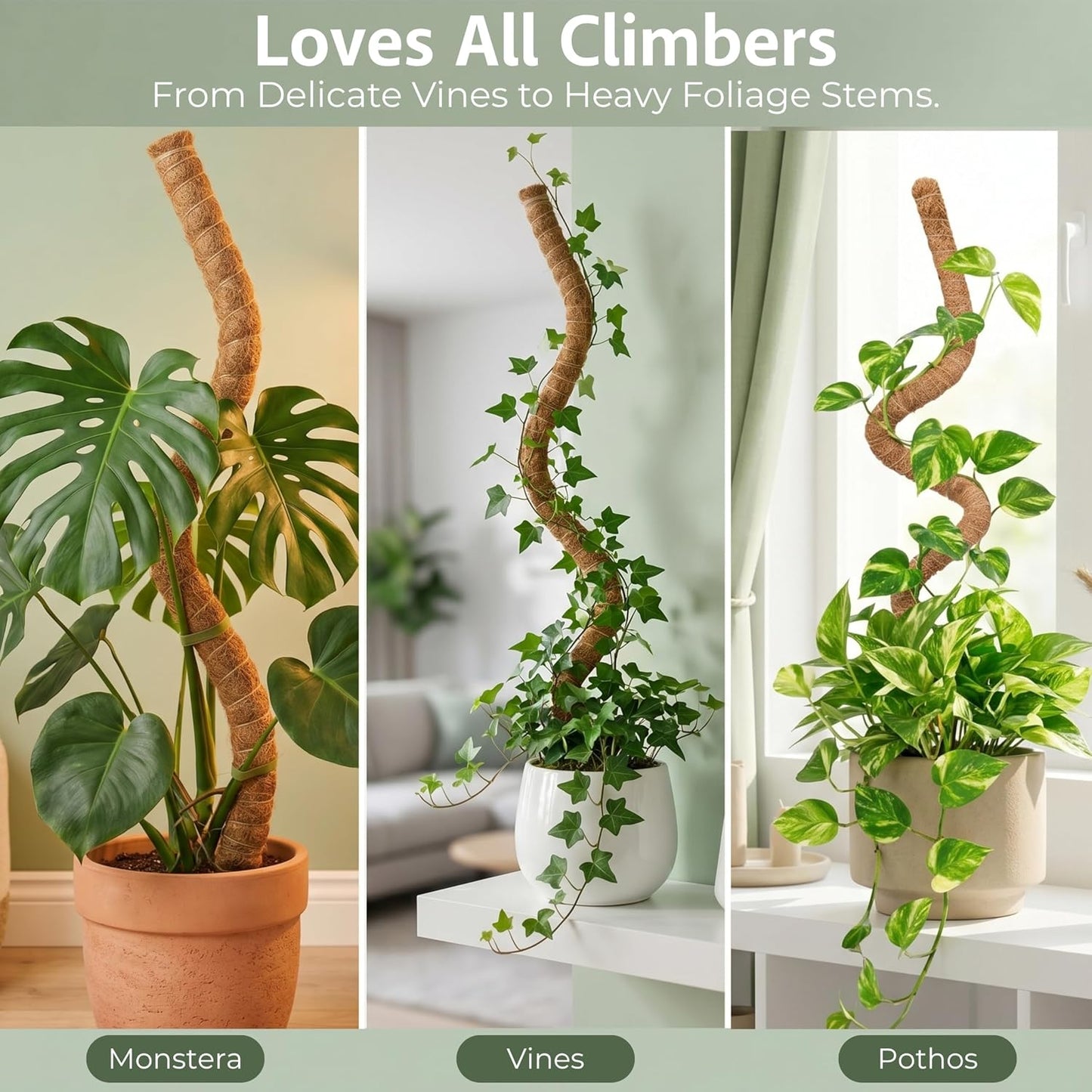 30" Bendable Coco Coir Pole