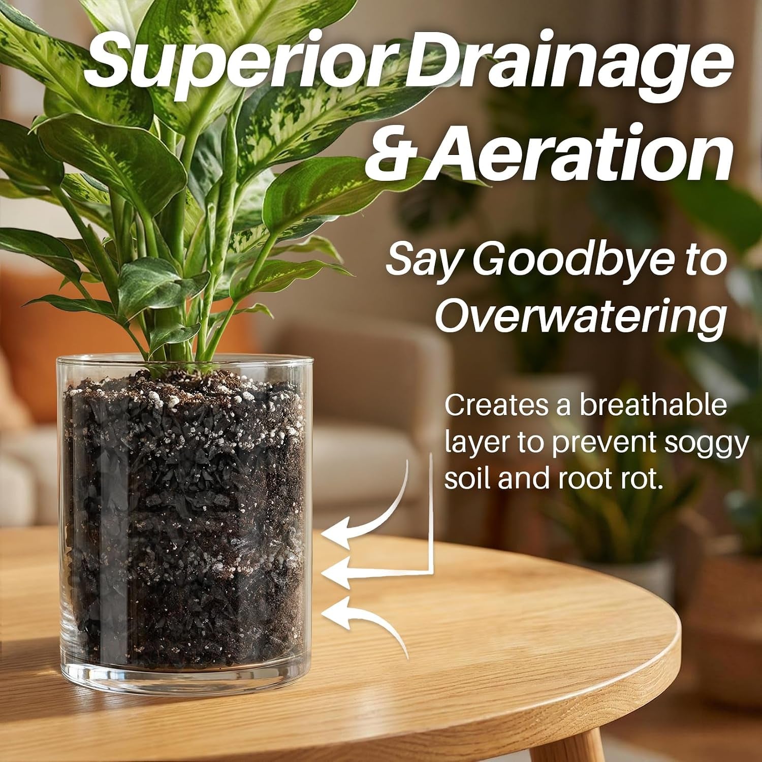 Horticultural Charcoal - 1.4 Qt
