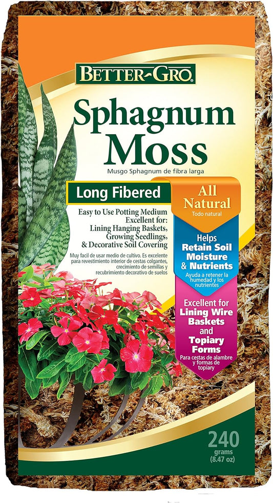 Premium Long-Fiber Sphagnum Moss