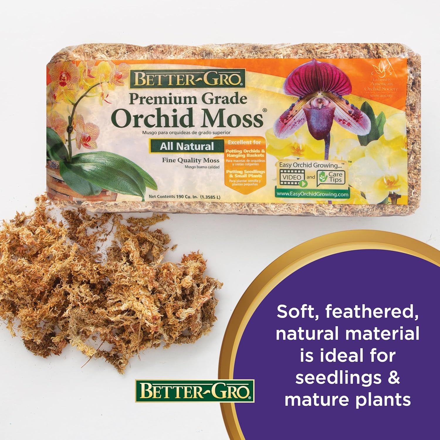 100% Natural Imported Sphagnum Moss