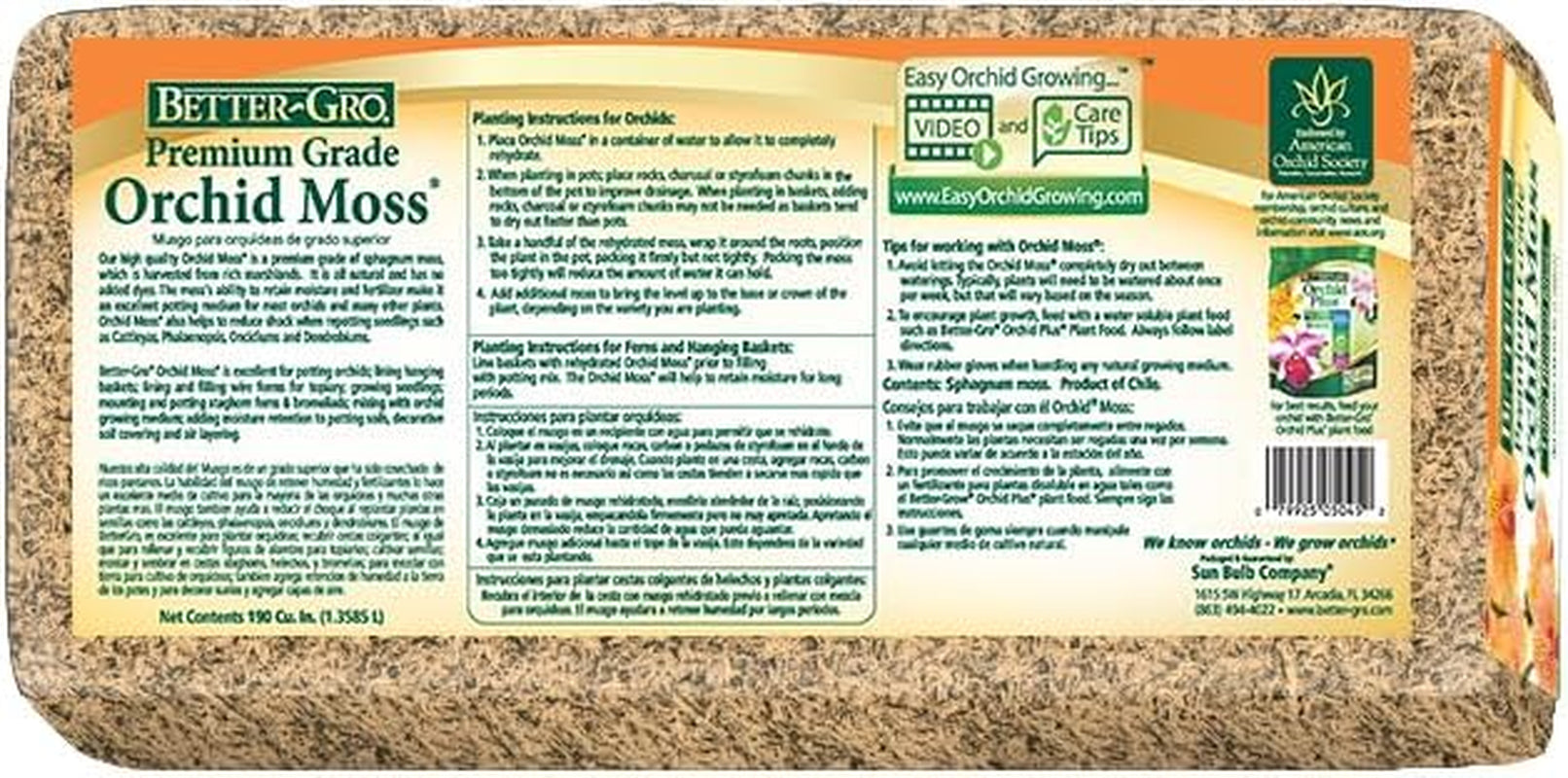 100% Natural Imported Sphagnum Moss