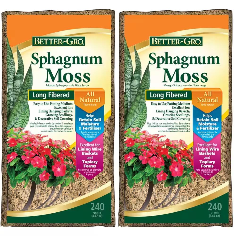 Premium Long-Fiber Sphagnum Moss (2-Pack)