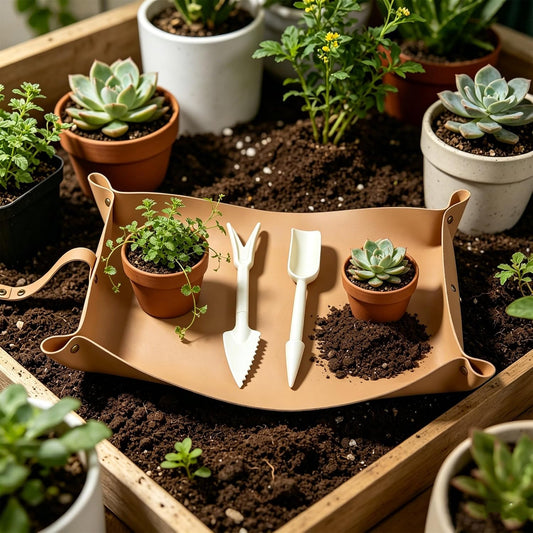 Waterproof Plant Repotting Mat with Bonus Gardening Tools